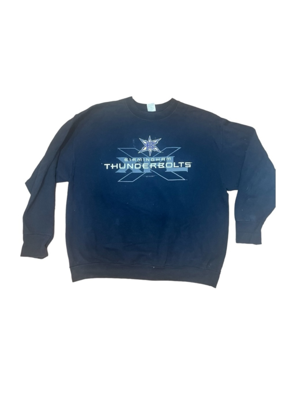 Vintage XL Men's XLF Birmingham Thunderbolts Crewneck Sweatshirt